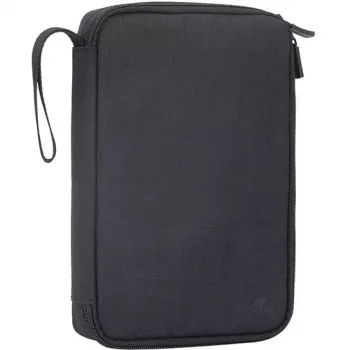 Bolso bandolera Rivacase 5632 Poliéster Negro Hombre