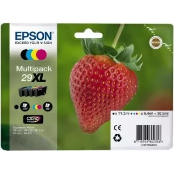 Epson Strawberry 29XL cartucho de tinta CMYK 1 ud. original alto (XL) rendimiento negro, cian, magenta, amarillo