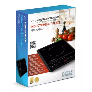 Placa Esperanza EKH011 negra superficie plana placa de inducción 1 zona(s) de cocción