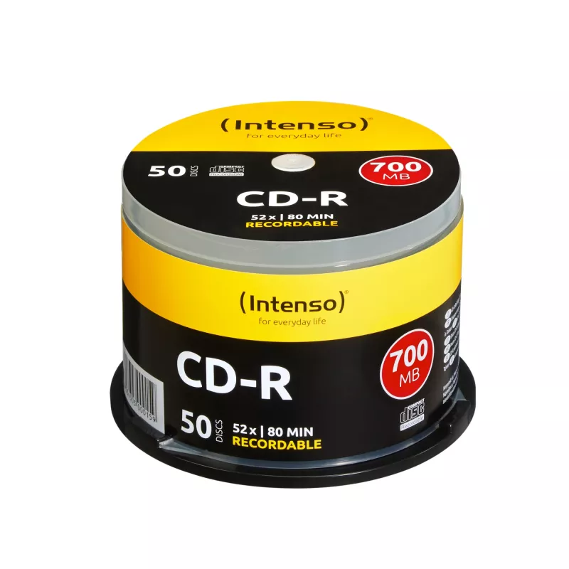 Intenso - 50 x CD-R - 700MB (80 min) 40x - Spindel (1001125)