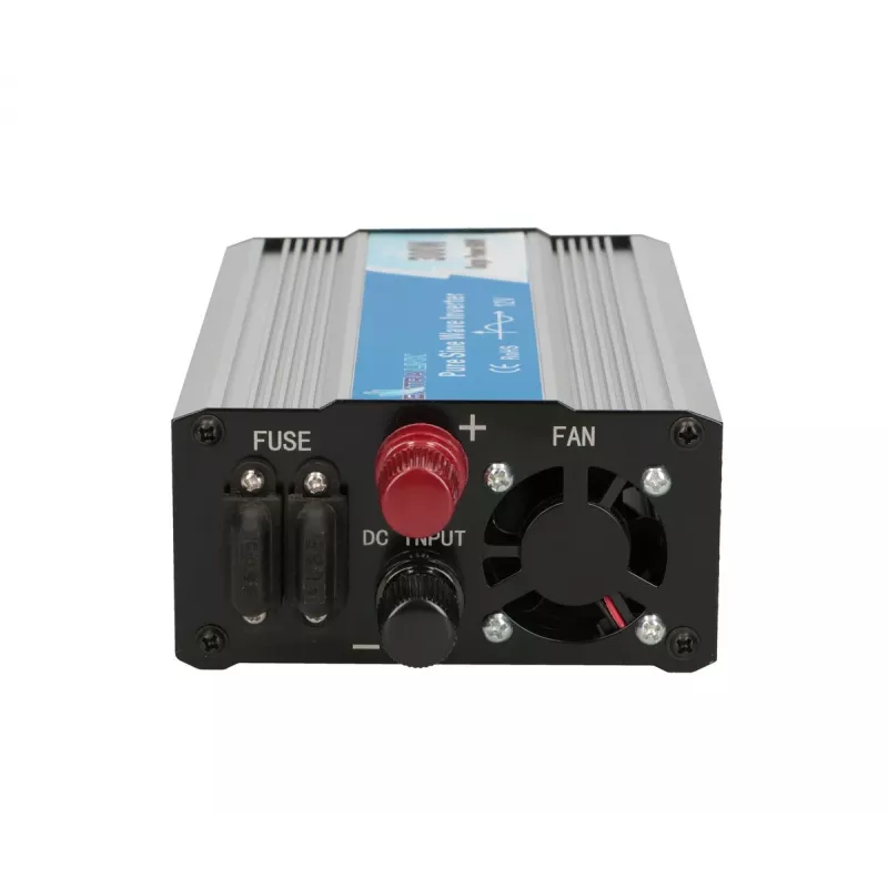 Convertidor de tensión Extralink OPIP-300W 12V 300W onda senoidal pura, carcasa de aluminio, refrigeración activa