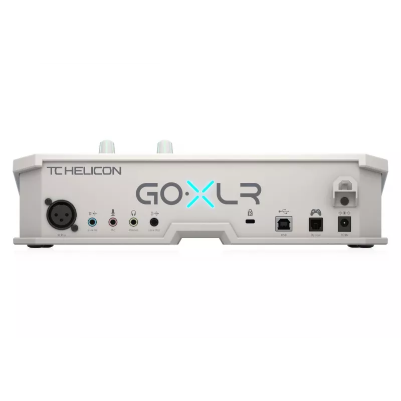 TC Helicon GO XLR-WH mezclador e interfaz de audio USB, mezclador/sampler para streaming, blanco