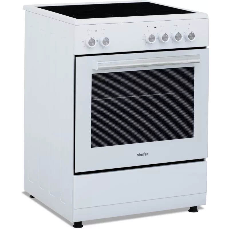 Cocina eléctrica independiente Simfer 6043SEDBB, 62 L, Blanco