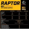 Fuente de alimentación RAPTOR 600W BRONZE 80+, Single Rail, DC-DC