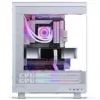 Caja de PC PHANTEKS Evolv X2 Matrix, torre Midi, E-ATX, cristal templado, Matrix LED – blanca