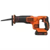 Black & Decker BDCR18-QW Sierra de sable negra, naranja