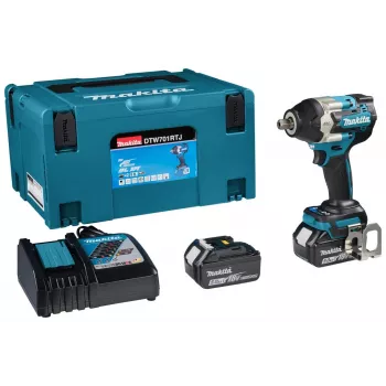 Atornillador de impacto a batería Makita DTW701RTJ 1000 rpm Negro, Azul