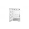 Caja de PC DeepCool CG580 4F V2 Midi Tower Blanca — ATX, cristal templado, 3 ventiladores laterales de 120 mm, soporte para radiador lateral de 360 mm