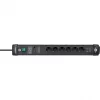 Alargador de corriente Brennenstuhl 1951160606 3m 6 tomas AC para interior negro