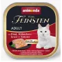 Comida húmeda para gatos animonda Vom Feinsten Gourmet Centre Ternera y Pollo Hierbas 100 g, adulto, sin gluten