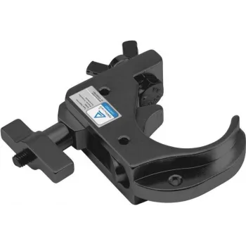 Gancho de teatro EUROLITE TH50-75 Negro — gancho de escena/agarre ajustable para iluminación y rigging