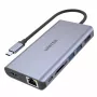 Hub UNITEK uHUB S7 USB 3.2 Gen 1 Type-C gris