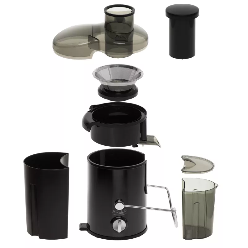 Exprimidor centrífugo Adler AD 4132 600 W negro acero inoxidable