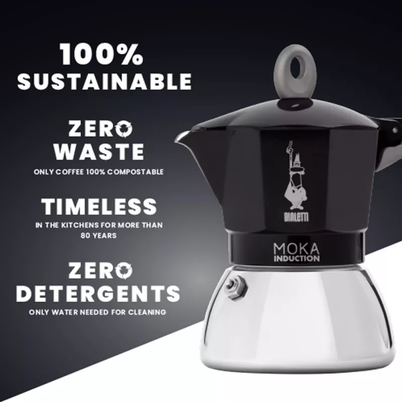 Bialetti Moka Induction cafetera moka 4 tazas