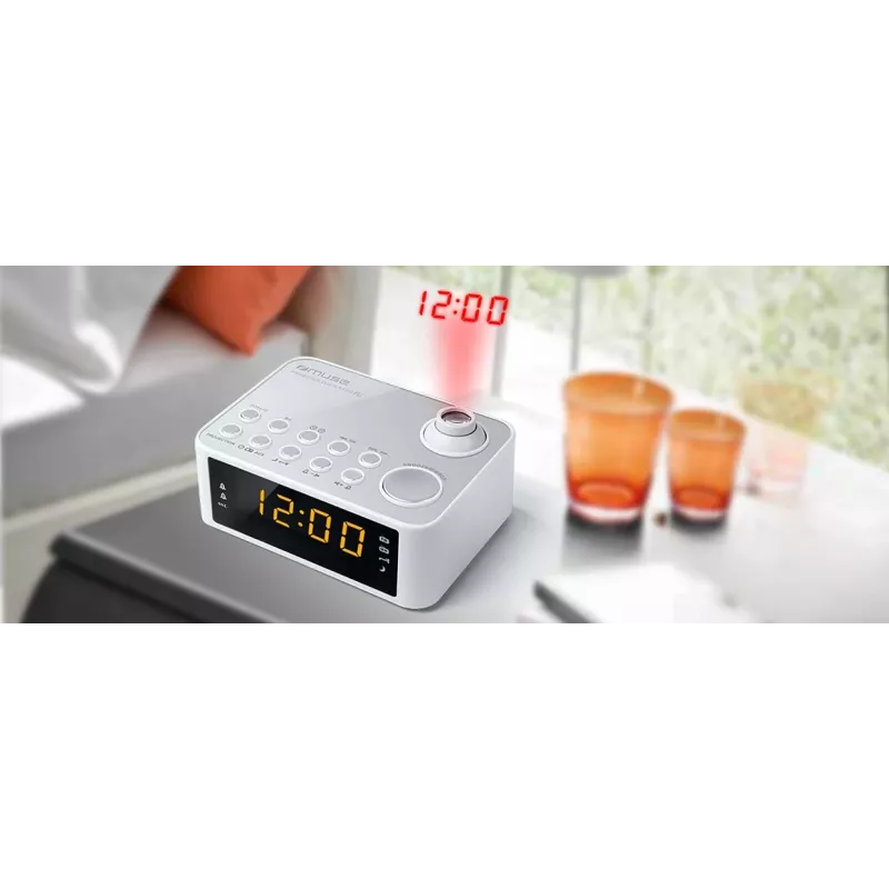 Reloj Muse M-178 PW digital plata blanco