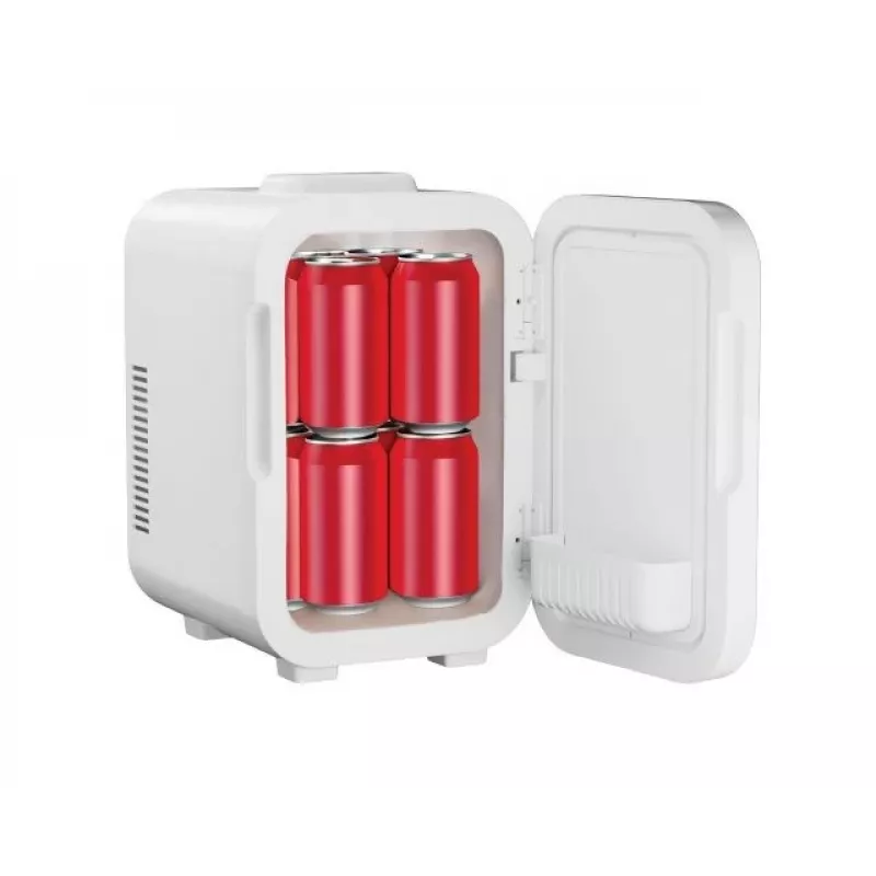 Mini nevera con espejo de maquillaje LED Elle ESDAFX08WHEU 8 L blanca