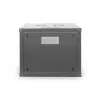 DIGITUS Professional Unique DN-19 09U-6/6-SW - armario - rack de red - apto para montaje en pared - negro, RAL 9005 - 9U - 48,3 cm (19) (DN-19 09U-6/6-SW)
