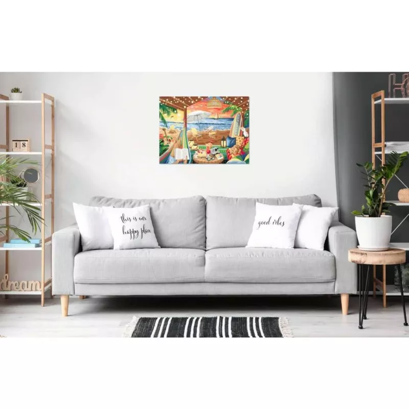 Set de pintura y puzle Ravensburger Cozy Cabana 23911 – set de actividad de pintura y puzle