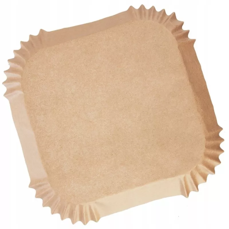 Papel para freidora Heckermann, cestillo, inserciones 21×21 cm cuadradas, 100 uds. (modelo 120071)