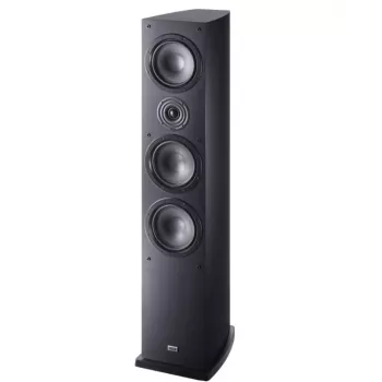 Altavoz de suelo de 3 vías con cable Heco ELITE 702, 170 W RMS, 25–40000 Hz, 8 Ω, 91 dB, negro