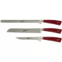 Juego de cuchillos de cocina Berkel Elegance rojo set jamón 3 uds. KEP3HS00SRRGB