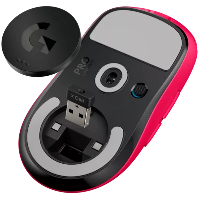 Ratón gaming inalámbrico Logitech PRO X SUPERLIGHT 2C rosa