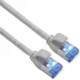 Cable de parcheo S/FTP ROLINE Cat.6A TPE apto para PoE sin enredos gris 1m - Red - CAT 6a (21.15.4311)