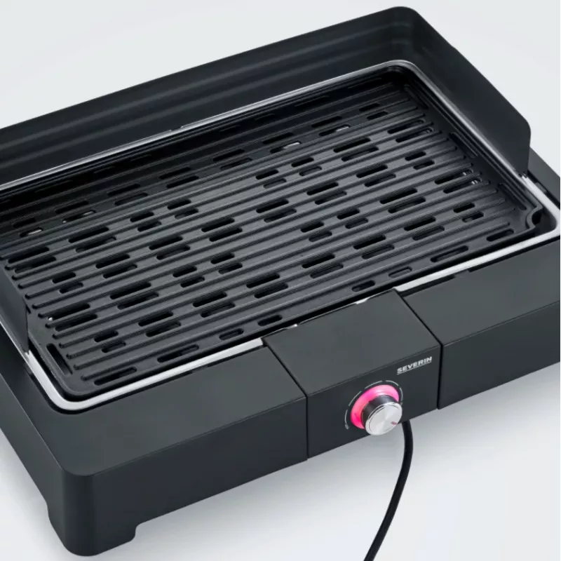 Severin PG8567 Barbacoa y parrilla de mesa eléctrica negra 2200 W (PG8567)