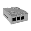 Carcasa de aluminio Akasa para Raspberry Pi 4B con kit térmico - plateada (A-RA09-M1S)