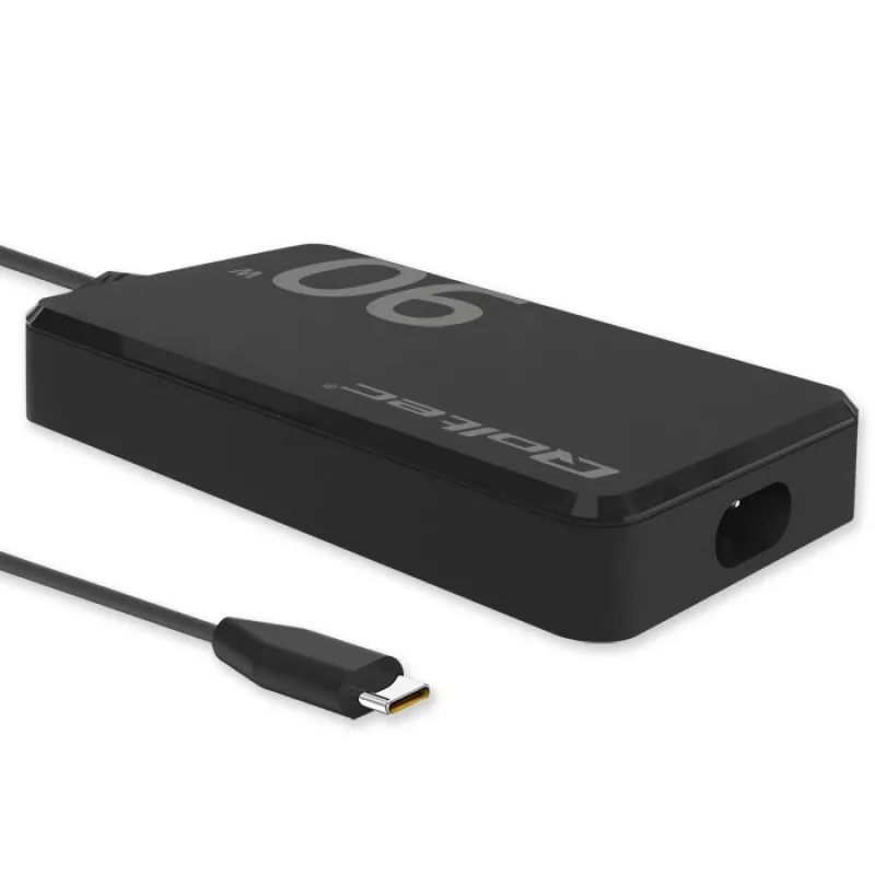 Cargador de pared Qoltec 90W GaN Super Fast SLIM | XP | 5-20V | 4,5A | USB-C 3.1 | portátil | MacBook | smartphone | + cable