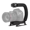 Estabilizador de cámara de mano PULUZ PU3005 con empuñadura en C para cámaras DSLR y de vídeo