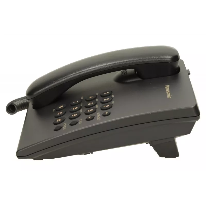 Teléfono con cable Panasonic KX-TS500 Negro con identificación de llamadas y manos libres