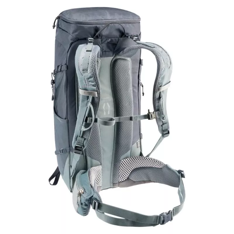 Mochila DEUTER Trail 32 EL negro-shale — capacidad 32 L, sistema de espalda ergonómico