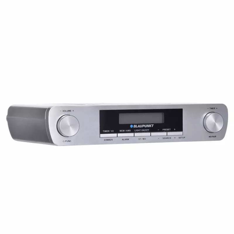 Radio de cocina BLAUPUNKT KR14BT con Bluetooth, FM, indicador LED, 2x0.8W, red/batería, gris