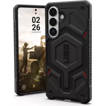 UAG Urban Armor Gear Funda Monarch Pro con módulo magnético | Samsung Galaxy S26+ | Kevlar negro | 214514113940 (214514113940)