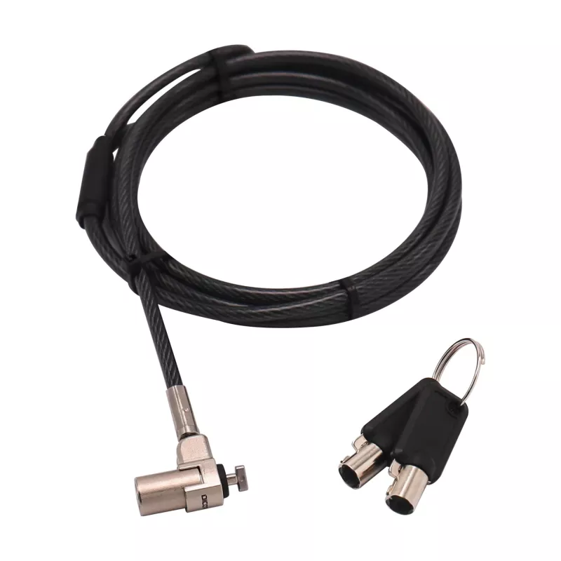 Candado de cable DICOTA D31831 Negro Plata 2m Llave redonda