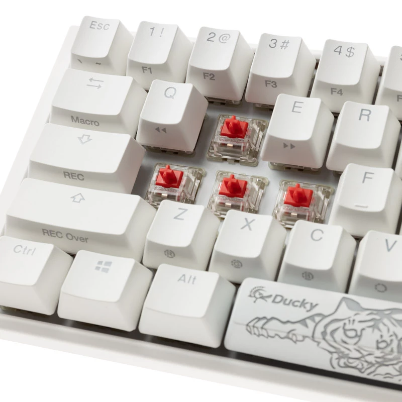 Teclado gaming Ducky One 3 Classic Pure Blanco Mini, RGB-LED - MX-Red (US) (DKON2161ST-RUSPDPWWWSC1)