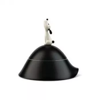Alessi comedero para perros Lula negro AMMI19 B