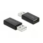 Adaptador USB 2.0 DELOCK Type-A macho a Type-A hembra bloqueador de datos