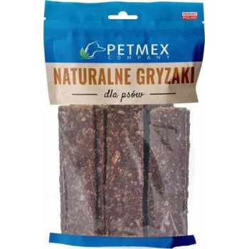 Snacks para perros PETMEX Deer Stripes tiras masticables 200 g — caza, sin cereales, para perros adultos