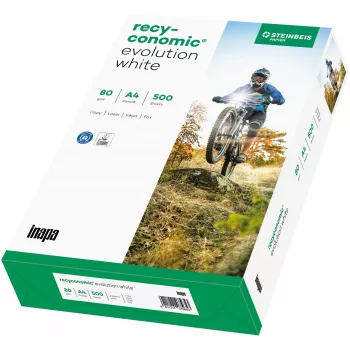 Papel de impresora Inapa Tecno Recyconomic Evolutio A4 80 g/m² 500 hojas blanco
