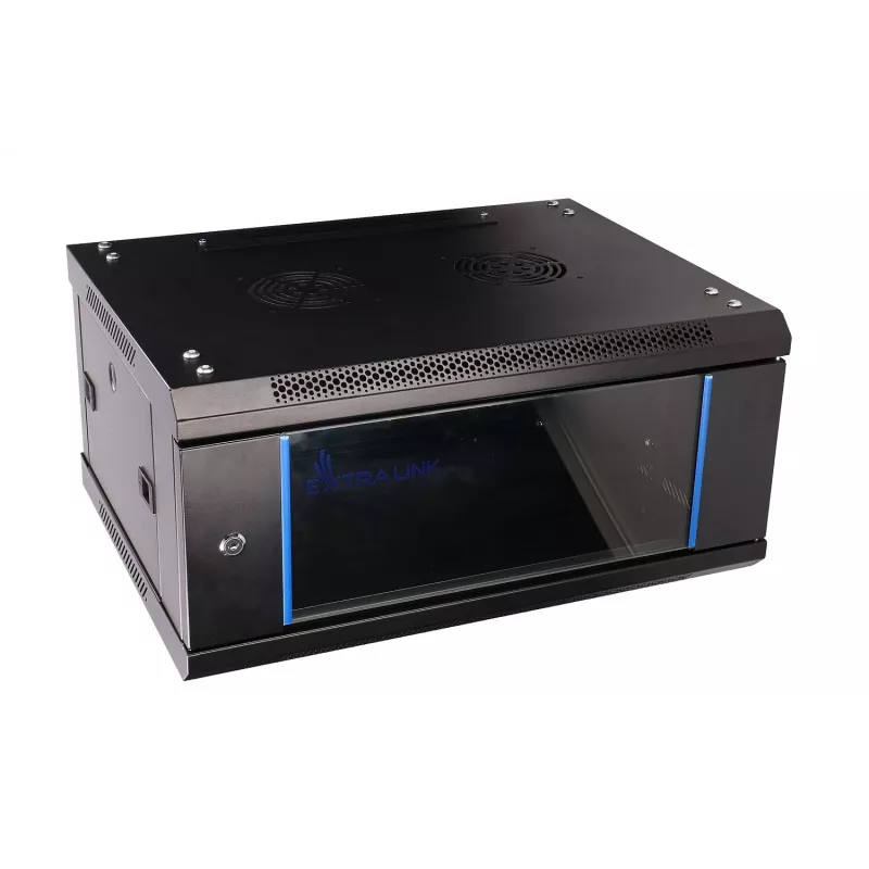 Rack de pared Extralink 4U 600x450 Negro