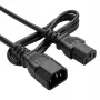 Cable de alimentación Bachmann 356.1258 negro 3 m C14 C15 conector hembra