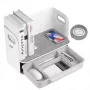 Organizador de escritorio con cajón y cargador inalámbrico Ergo Office, blanco, máx. 10 kg, ER-441