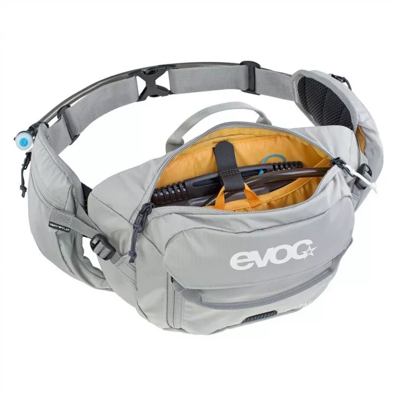 EVOC Hip Pack riñonera malla nailon ripstop gris 3L unisex
