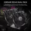 Ventilador de caja Corsair RS140 140mm pack de 2 negro
