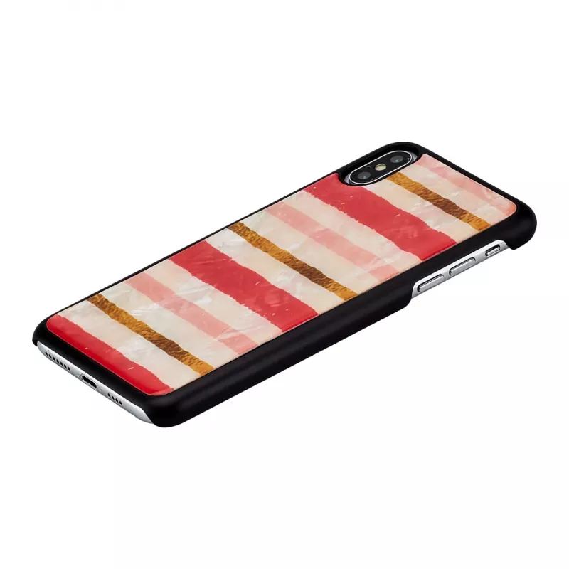 Funda para móvil iKins para iPhone XS Max — negra, diseño Shortcake