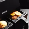 Freidora de aire Petra PT4750BLKVDEEU7, doble cámara, capacidad 3,7 L, negra