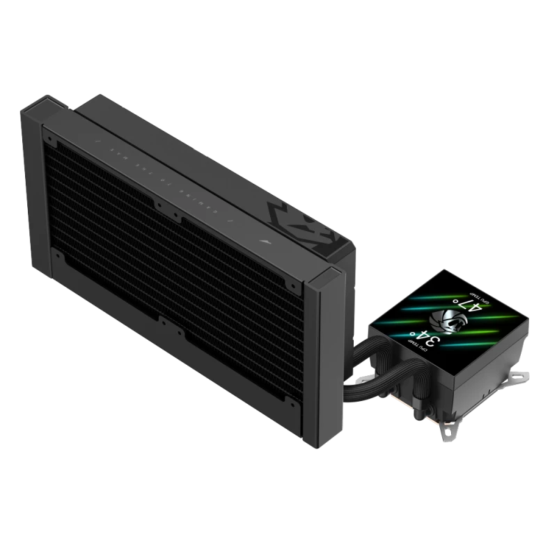 Refrigeración líquida para CPU Gamemax | GLACIER 240 LCD BK | Intel, AMD
