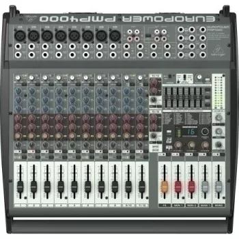 Mesa de mezclas Behringer PMP4000 20 canales 10 - 200000 Hz negro